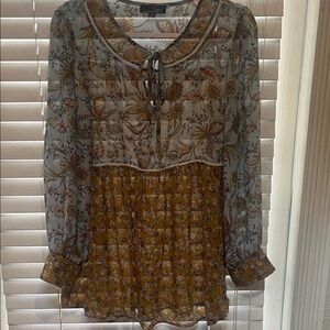 Suzanne Betro Multicolor Floral Blouse